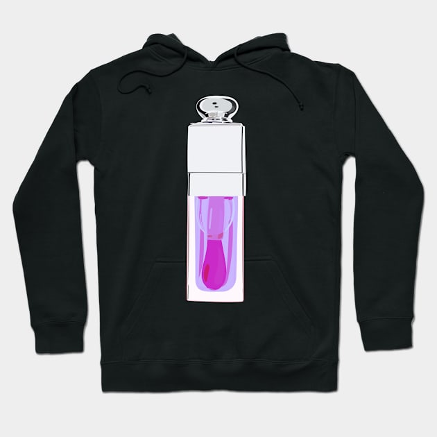 Purple lip oil Hoodie by Schioto